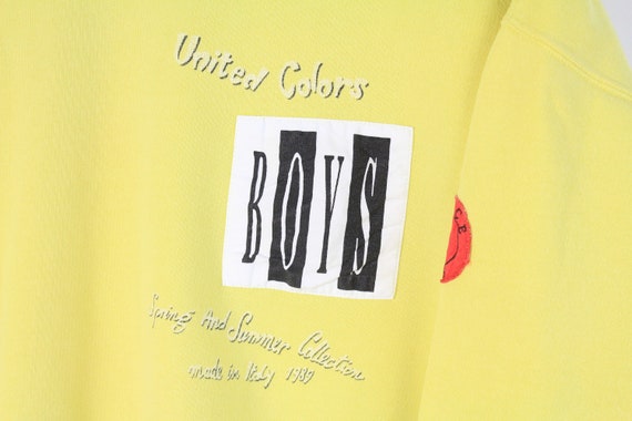 vintage UNITED COLORS of BENETTON sweatshirt Size… - image 3