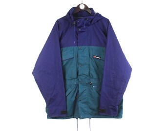 Vintage Berghaus Quattro Jacket Retro Style Men s Full Zip Up Size XL Authentic Casual Style Raincoat Windbreaker 90s Wear Outdoor Casual