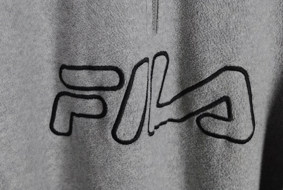 vintage FILA Fleece Sweatshirt big logo Size XL m… - image 3