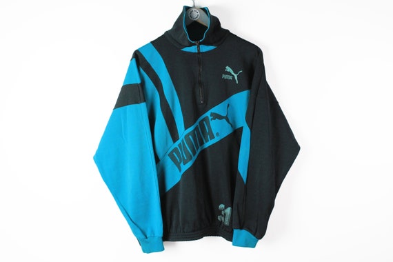 vintage PUMA men's track jacket Size L authentic … - image 1