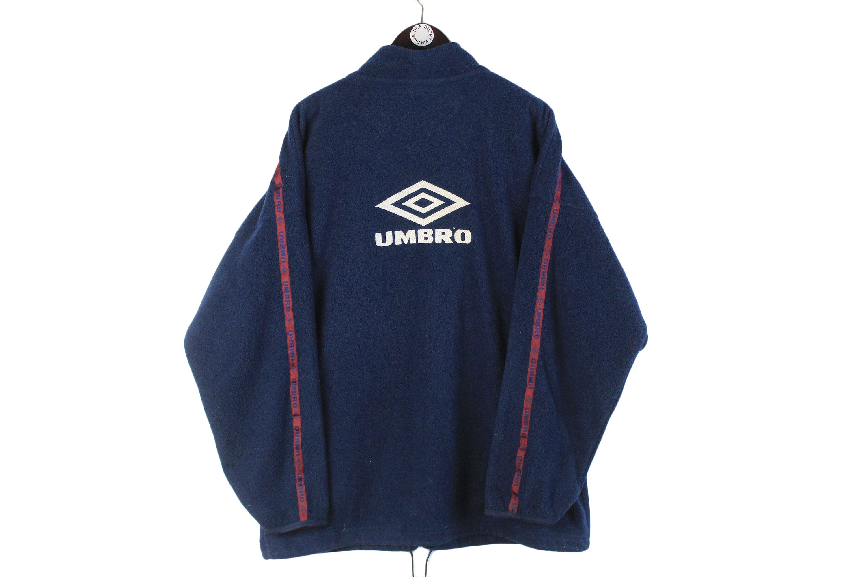 Vintage UMBRO Fleece Full Zip Sweatshirt Men's Size XL/XXL