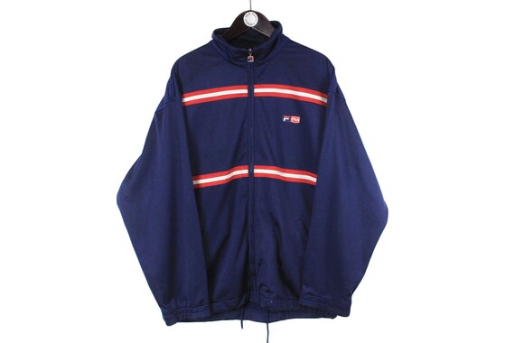 Vintage Fila 1990's Men's Size Large Full Zip Track Jacket