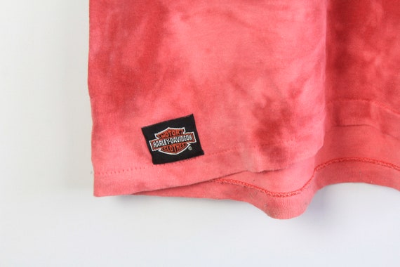 vintage HARLEY-DAVIDSON 3D Emblem Tie Dye T-Shirt… - image 3