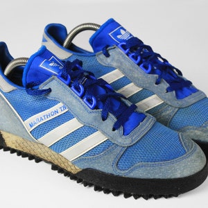 Vintage ADIDAS MARATHON TR Authentic Blue Sneakers Size Us 8.5 - Etsy