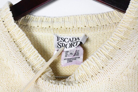 Suéter vintage ESCADA para mujer, talla XL, auténtico jersey de