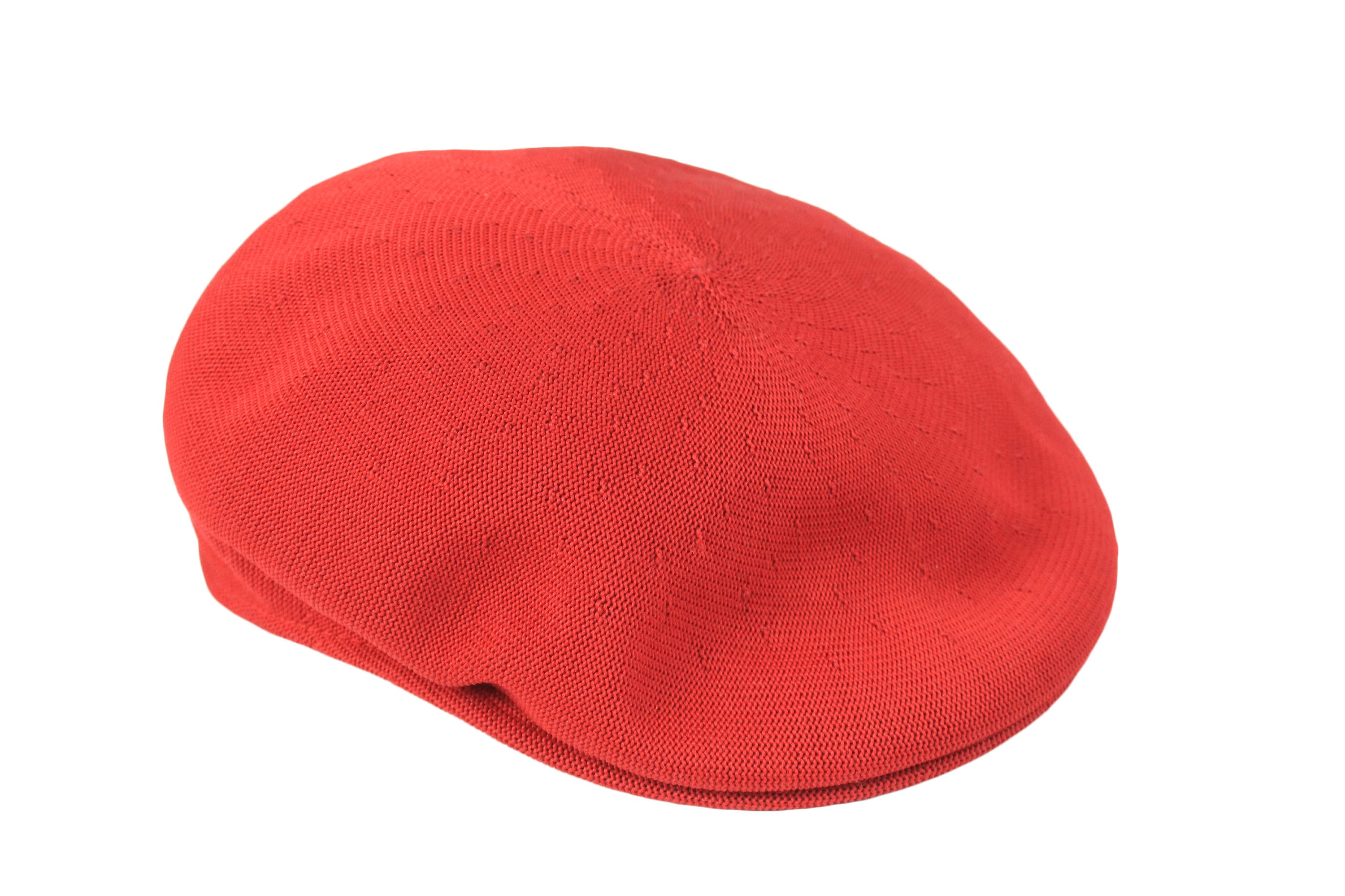 Vintage KANGOL Newsboy Flat Cap Red Size L Cabbie Baker Boy Etsy