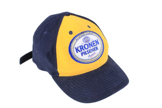 vintage KRONEN PILSENER Cap One Size Big logo bee… - image 1