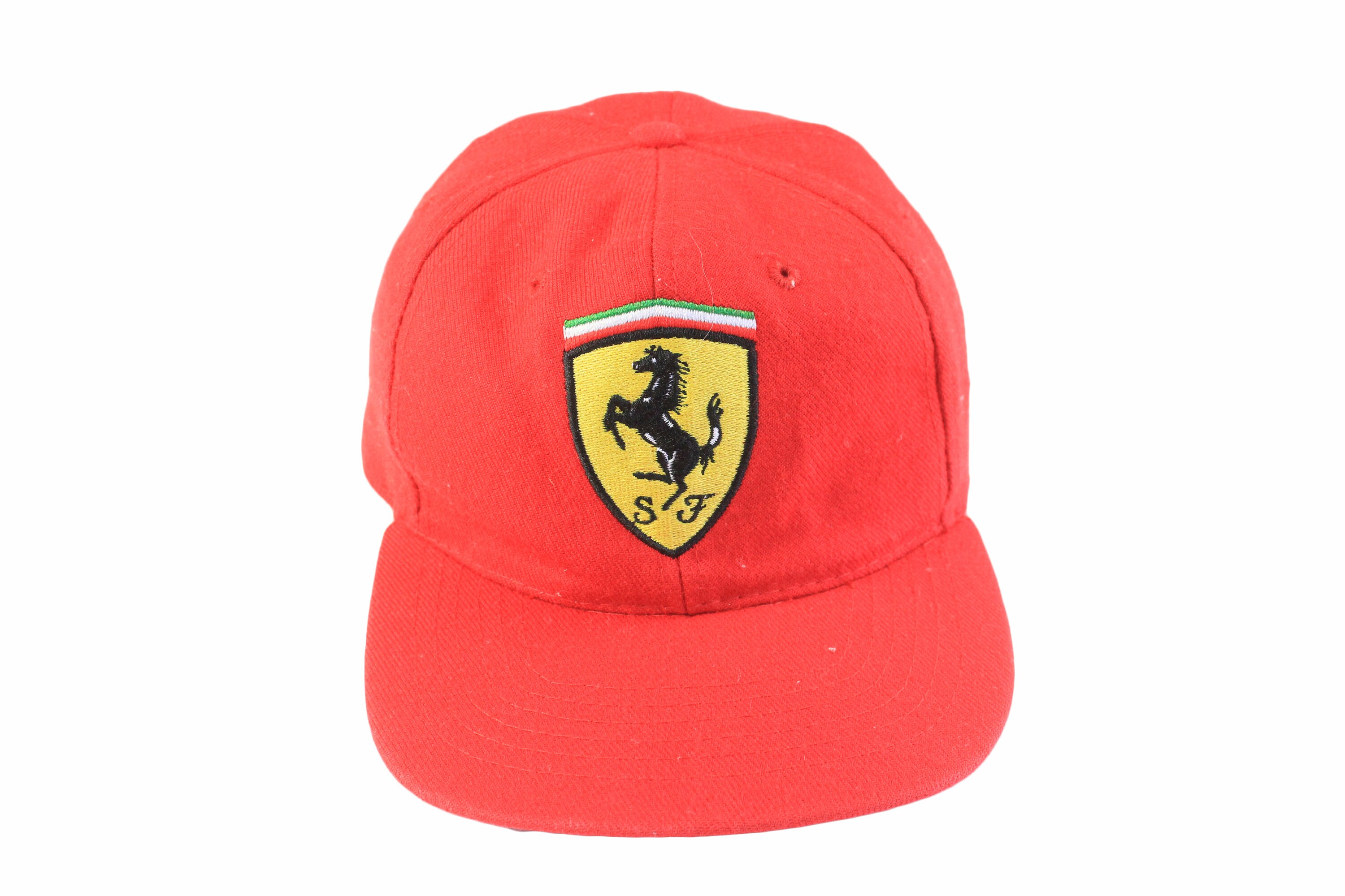 Casquette Ferrari Michael Schumacher Vintage F1 - Taille Unique, Rouge, Coton - État Très Bon