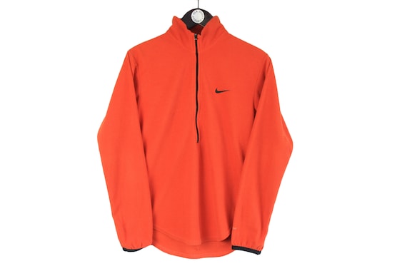 Vintage NIKE FLEECE Sweater Men s Size S Orange Authentic Sweater