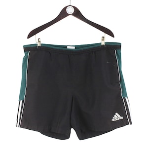 vintage ADIDAS shorts Size L summer black authentic 90s athletic sport style activewear originals brand streetwear swimming shorts
