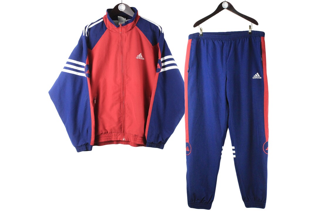 Vintage ADIDAS Tracksuit Size XL Oversize Retro Authentic Men's Track