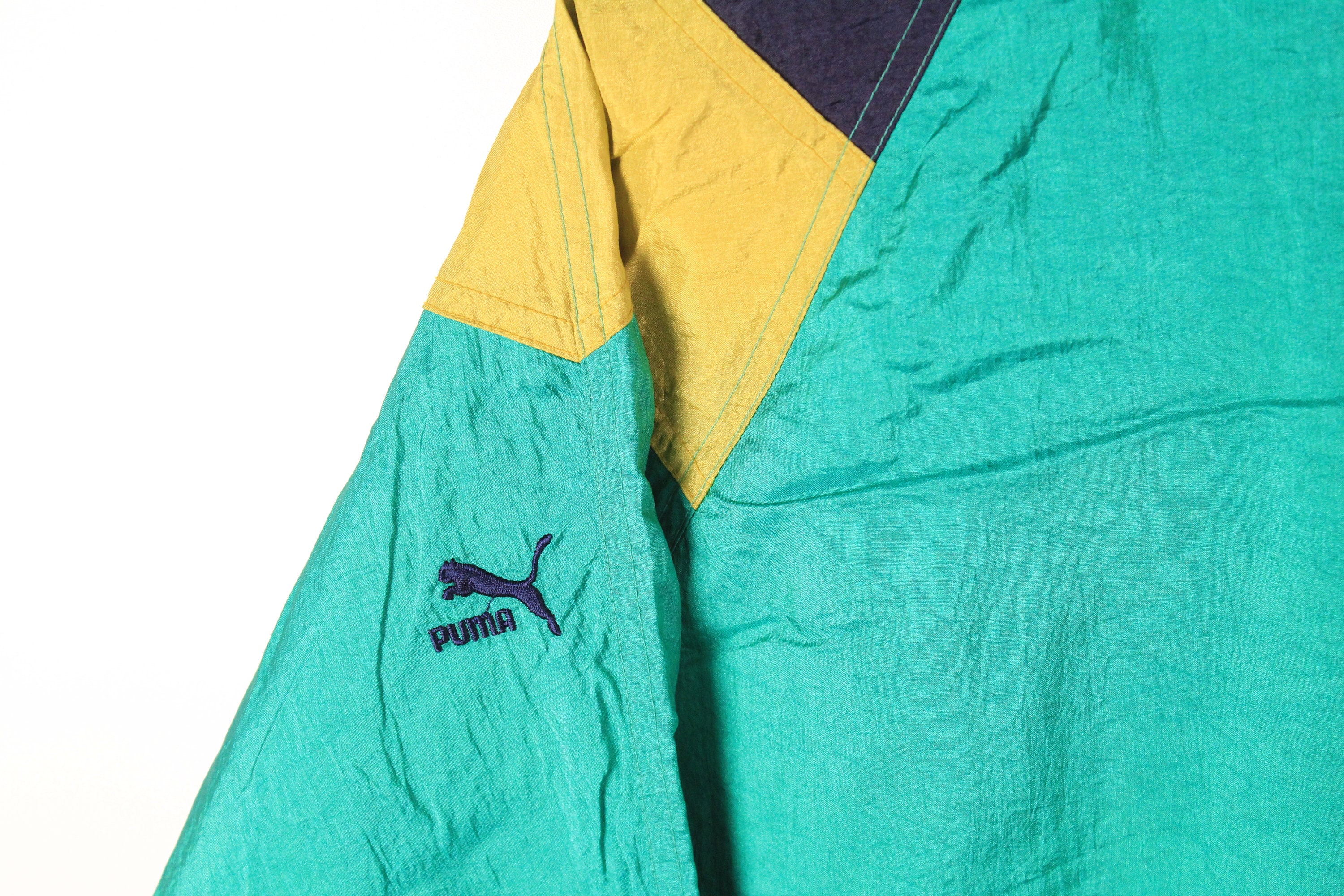 【70〜80s】vintage PUMA track jacket 西ドイツ製 80s Vintage Puma Jacket Retro Puma Track Jacket Green Red