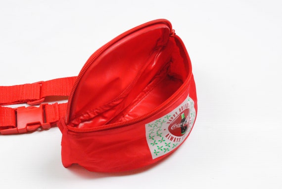 vintage COCA-COLA Waist Bag  Fanny Pack red big l… - image 6