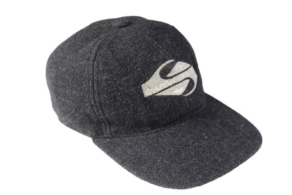 Big One QUIKSILVER Surfing Summer 90\'s Visor Style Australian Vintage Baseball Cap Authentic Size Etsy Retro - Sportswear Black Hat Logo Brand