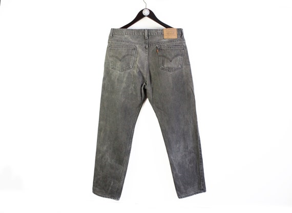 vintage LEVIS 604 Jeans W 36 L 32 authentic gray … - image 2