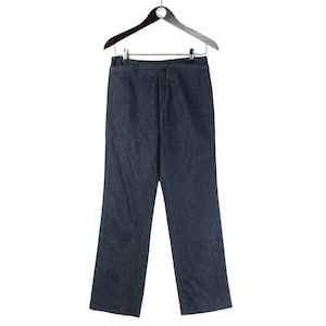 vintage KENZO Jeans authentic Denim Pants Size women&#39;s 38 trousers retro classic navy blue 90s luxury style