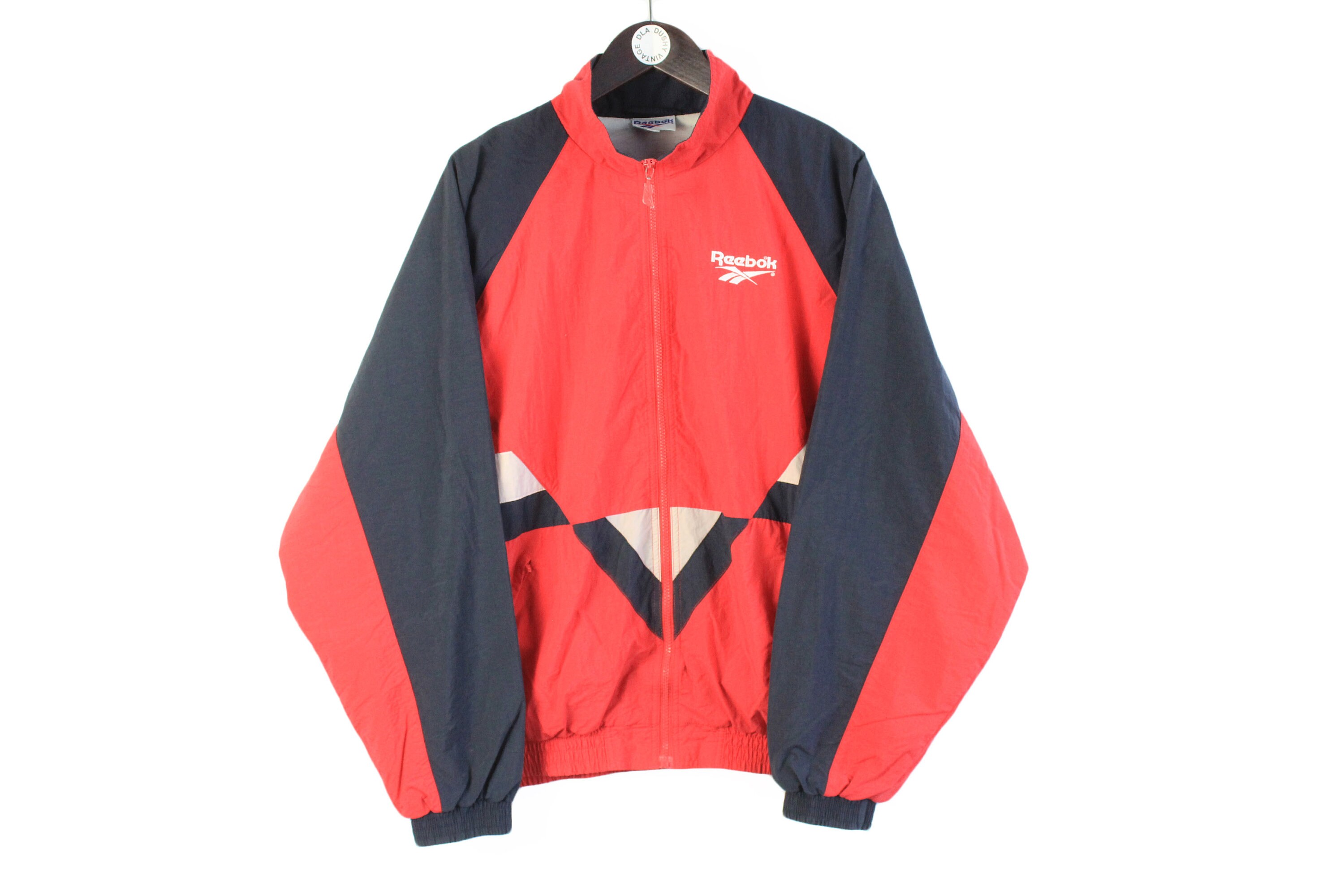 Vintage REEBOK Track Jacket Full Zip Size L/XL 90s big logo