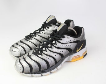 vintage NIKE Air Turbulence Sneakers authentic athletic shoes Size US 8 men s retro sport 90s running streetwear trainers gray black silver