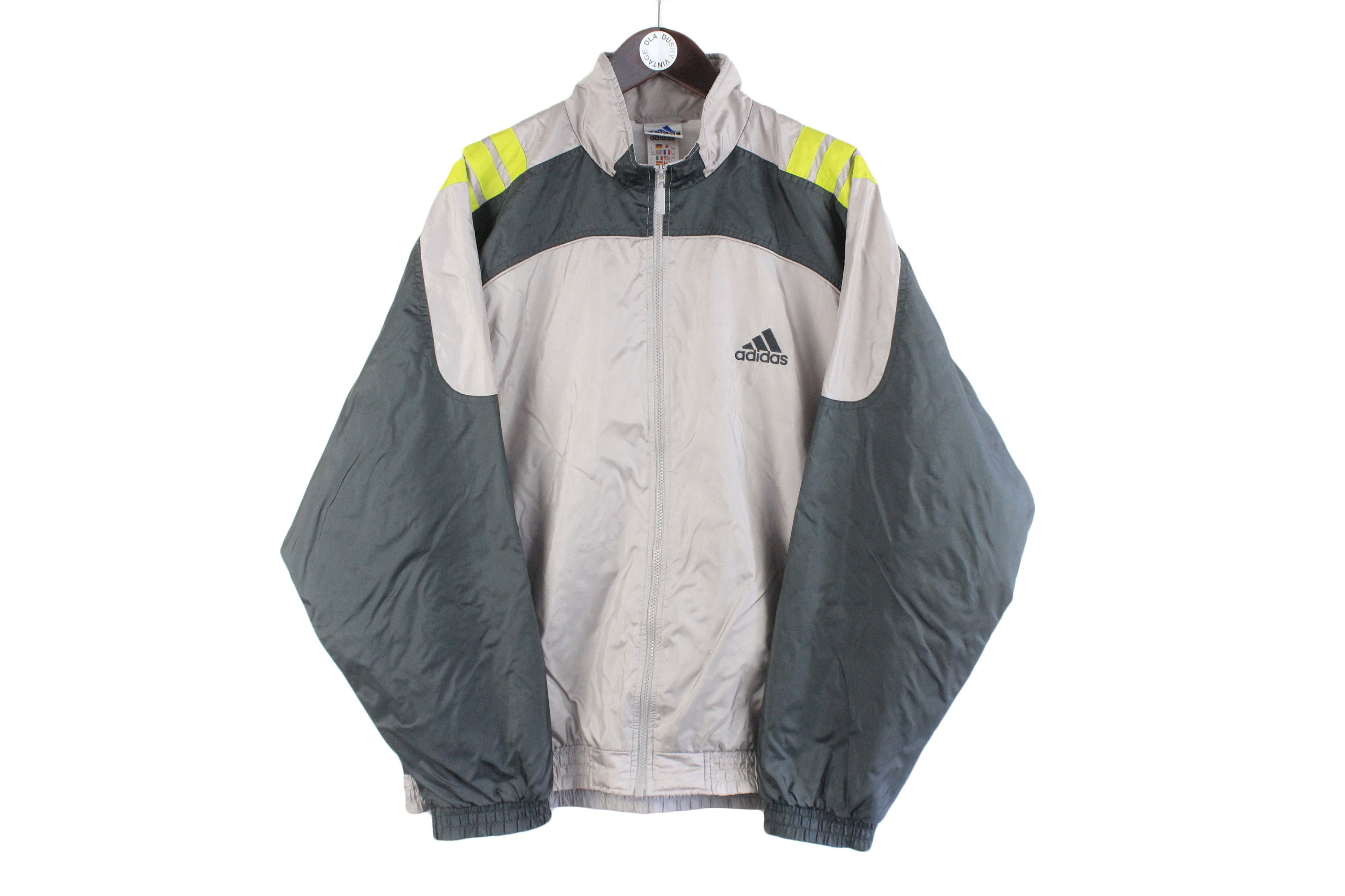 Vintage ADIDAS Track Jacket Size XL Authentic Gray Small