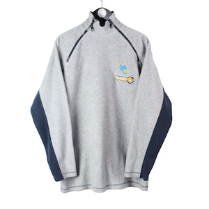 Suéter polar vintage LOS SIMPSON, ropa auténtica, talla L, colección retro rara, suéter de invierno gris, dibujos animados de los años 90, estudio Fox, Boardercross Bart