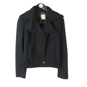 vintage PATRIZIA PEPE Firenze authentic women&#39;s Blazer Jacket Size 44 black top rare autumn spring luxury outfit 90s 80s retro Italy style