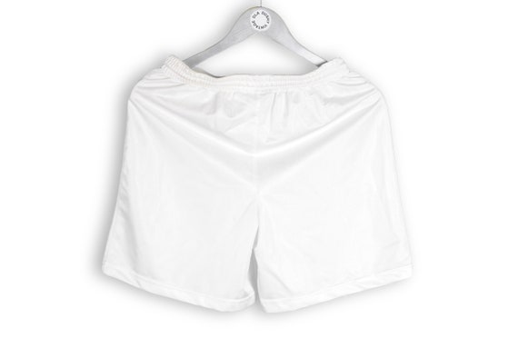 vintage NIKE Team swoosh logo track shorts white … - image 2