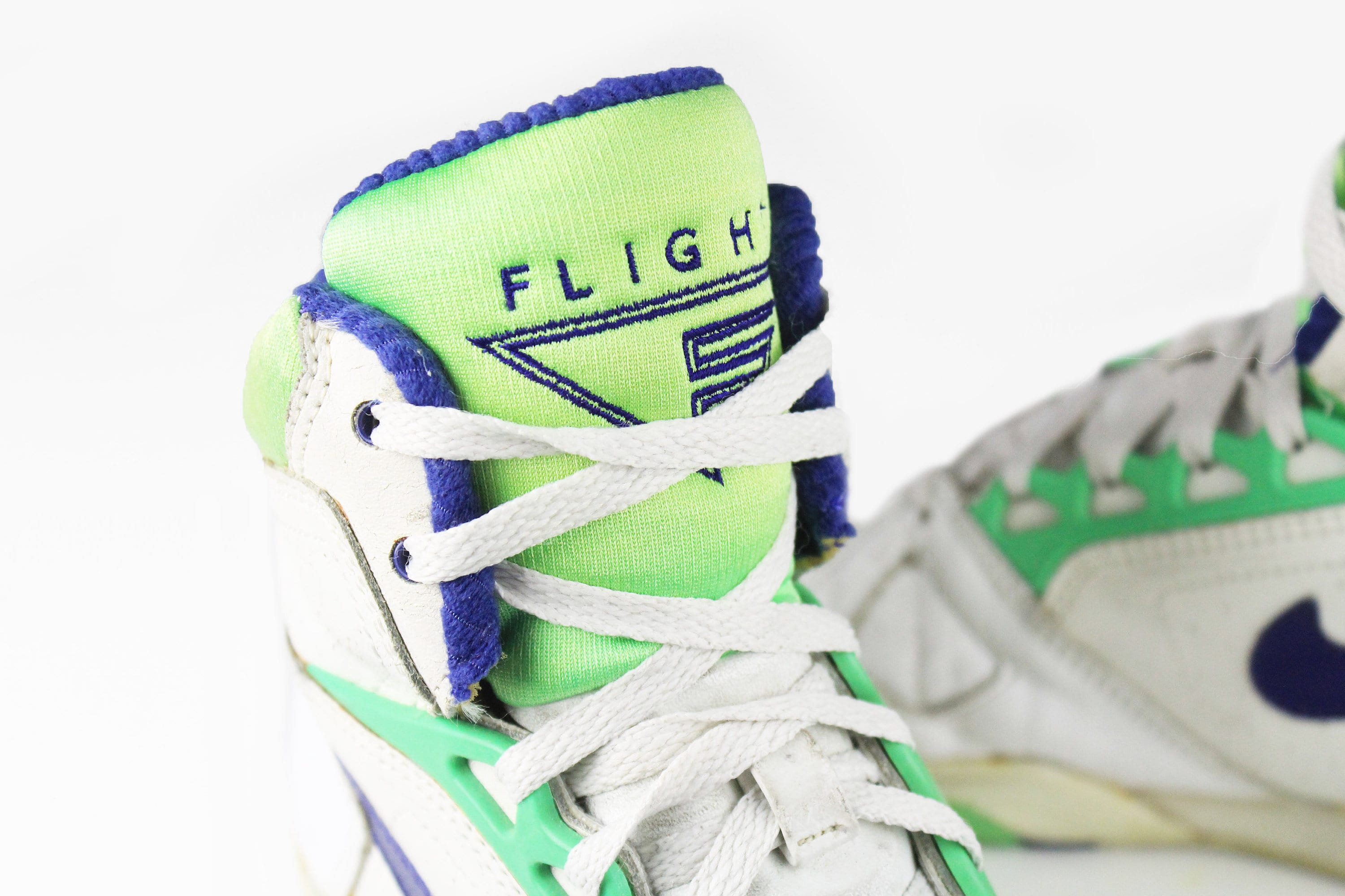 Vintage NIKE AIR Sabre FLIGHT Sneakers Authentic Rare Athletic Shoes Size Us 7 Men s Trainers Basketball Sport 90s Streetwear White Green Etsy UK
