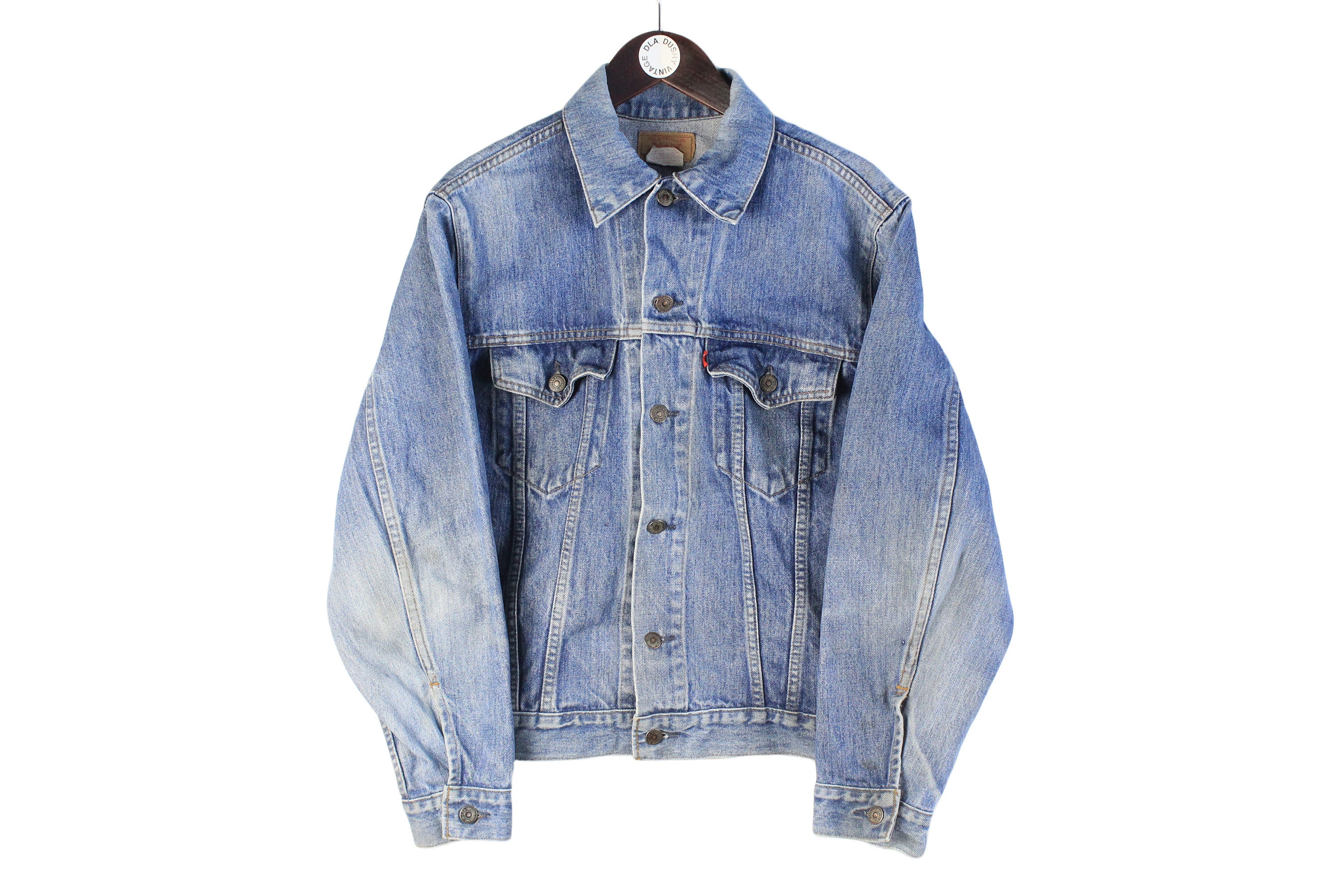 Oversized Denim Jacket Levis Etsy Canada