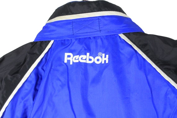 vintage REEBOK jacket black blue Size L/XL men's … - image 5