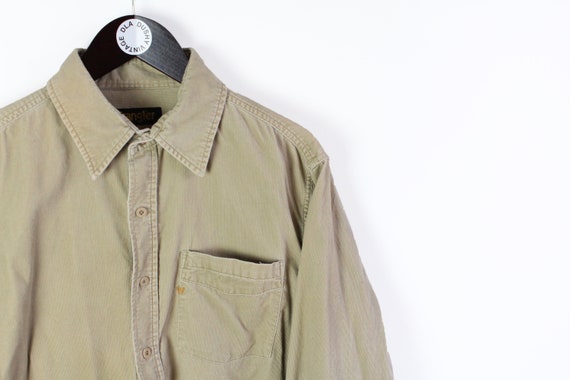 vintage WRANGLER Corduroy Shirt authentic men's S… - image 4