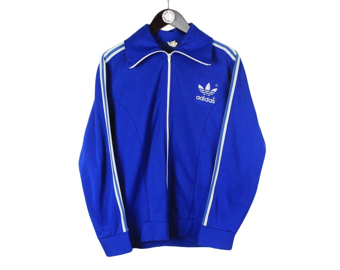 Vintage ADIDAS ORIGINALS Classic Blue Logo Track Jacket Size M - Etsy