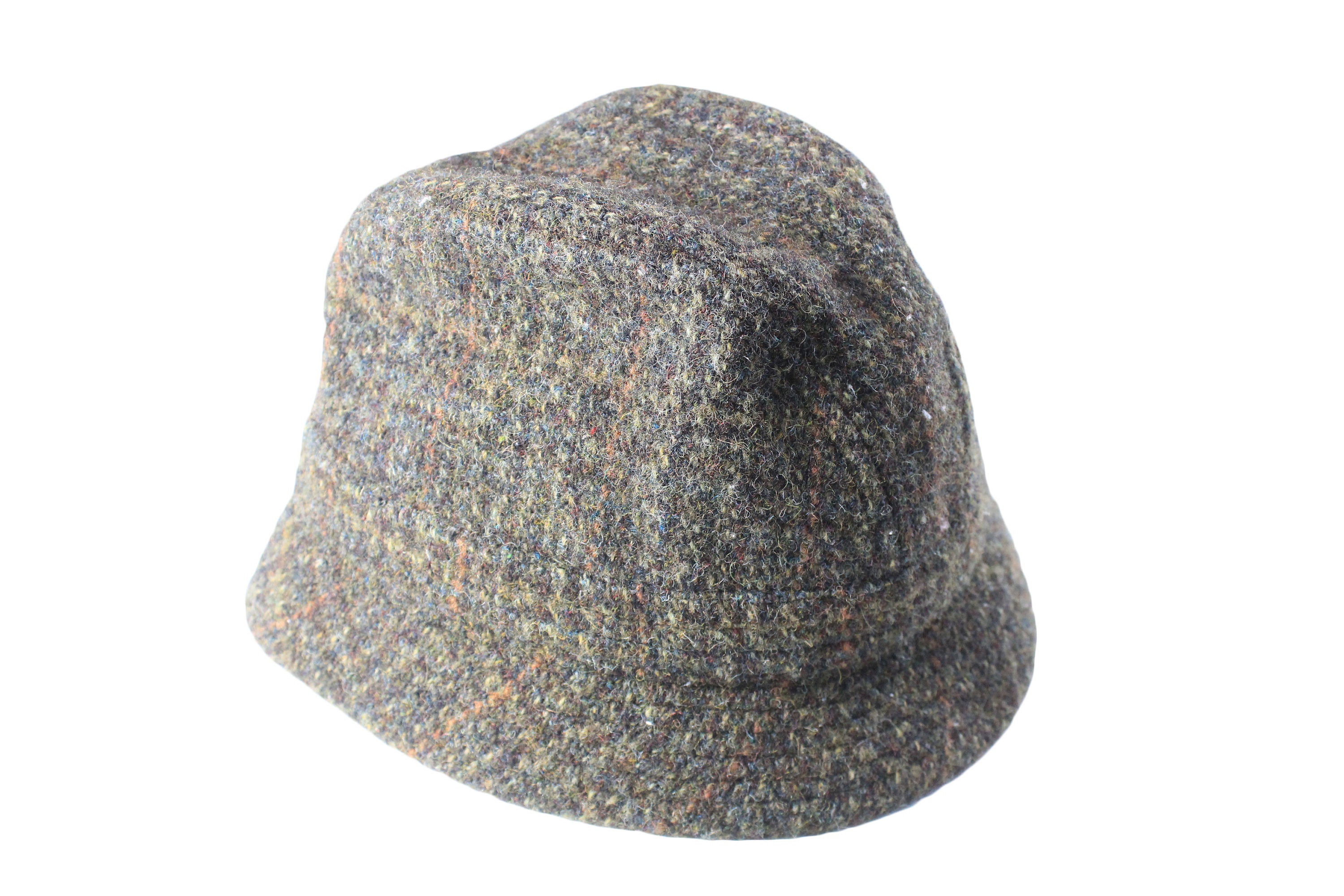Tweed Grandpa Hat Style Vintage HARRIS TWEED Wool Bucket Hat