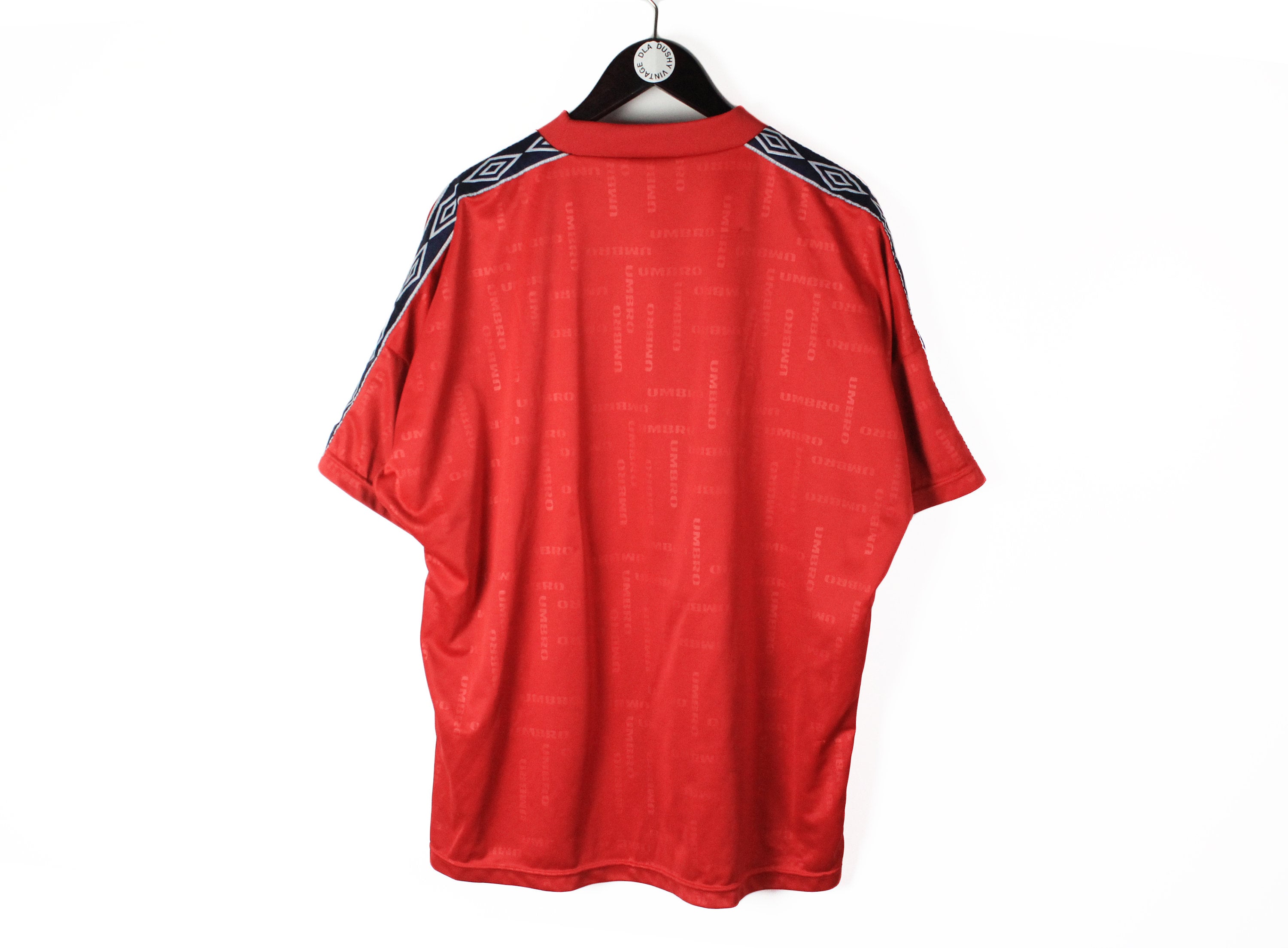 【umbro】 vintage game shirt Vintage Umbro Soccer T Shirt Adult Large Gray Sports