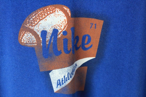 vintage NIKE authentic T-Shirt blue Football NFL … - image 3