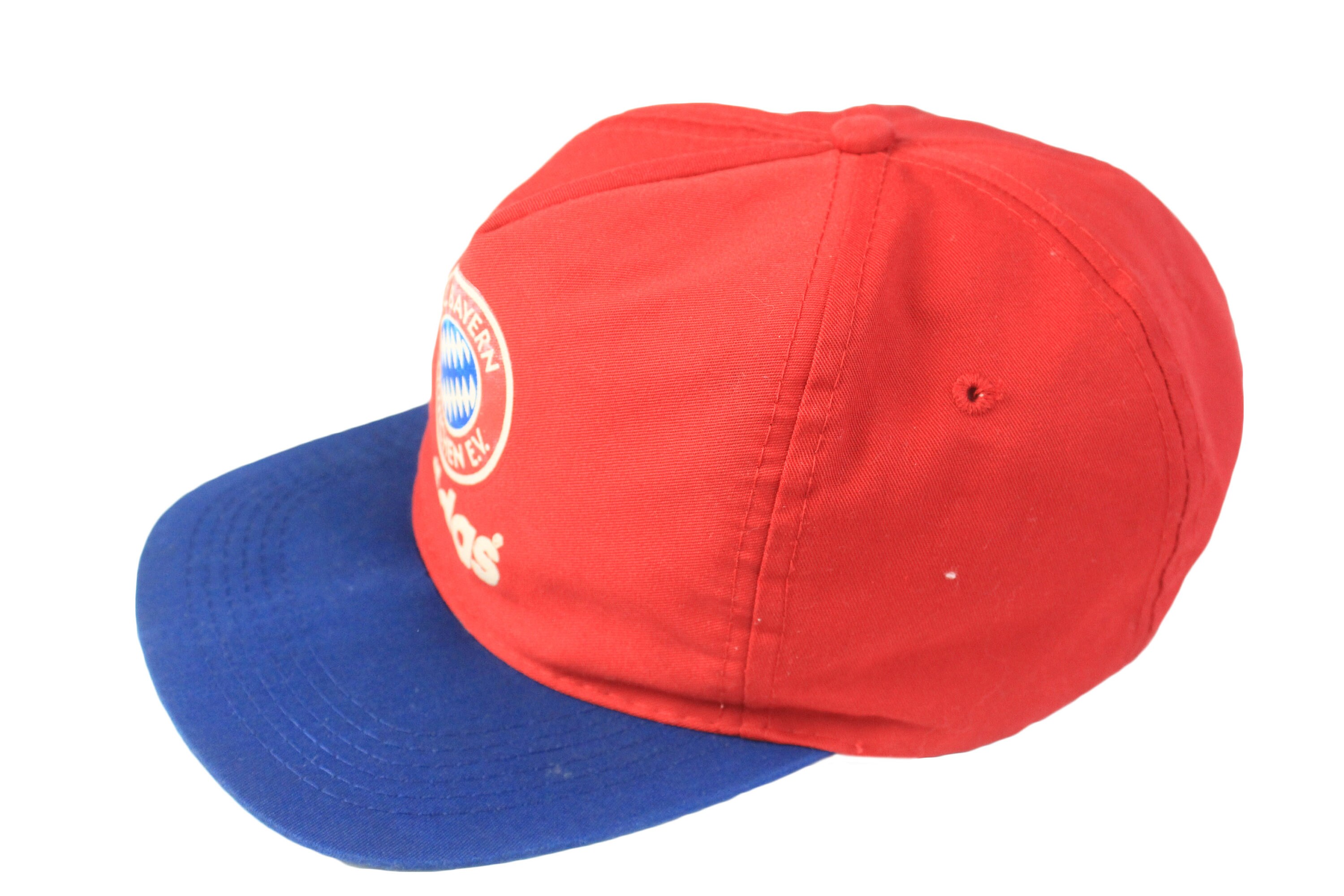 Casquette Vintage Adidas Bayern Munich Années 90 - Modèle Rare Bleu - Taille Unique Pour Homme