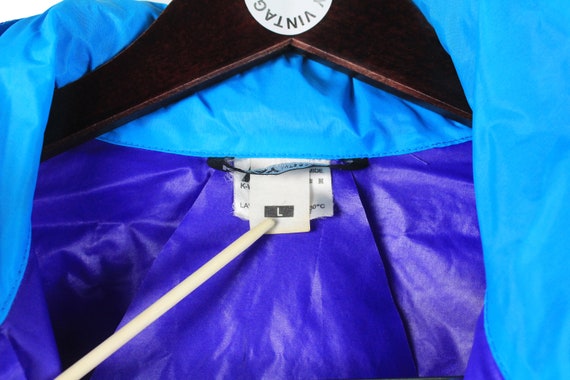 vintage K-WAY Jacket windbreaker Coat retro purpl… - image 5