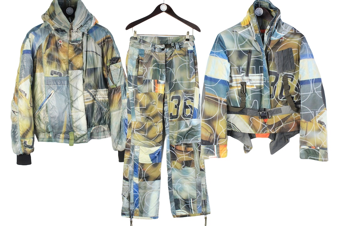 Vintage JET SET Ski Suit 4 in 1 Jumpsuit Size M Women's Jacket Pants