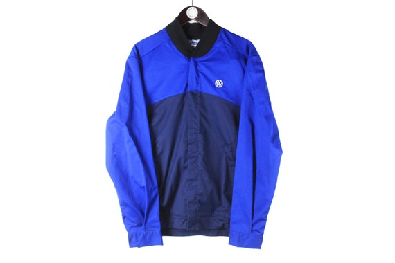 vintage VOLKSWAGEN work jacket Size men's L blue … - image 1