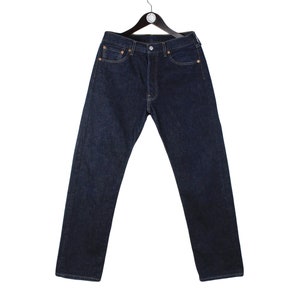 vintage LEVIS 501 JEANS authentische Herren Blue Jeans Hose Größe W 33 L 32 Hose Retro klassische Arbeitskleidung 90er Jahre Old School Denim USA-Stil