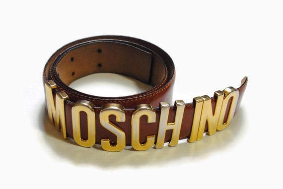 vintage MOSCHINO authentic women's real leather w… - image 1