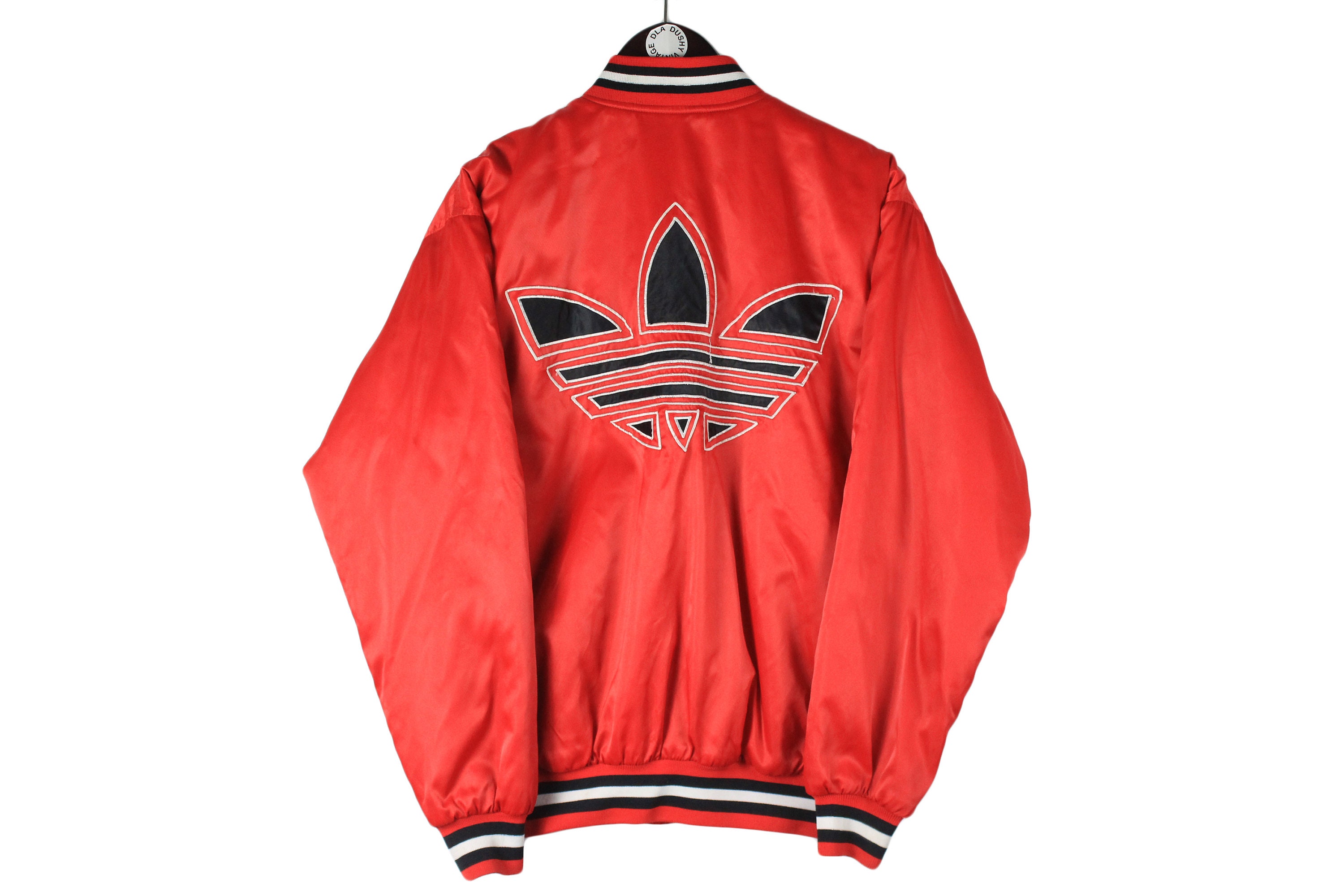 breuk Ga lekker liggen Concurrenten Vintage ADIDAS Bomber Jacket Sportswear Size L Men's Red - Etsy