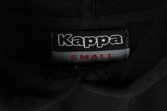 vintage KAPPA Hoodie Size S men's light black spo… - image 5