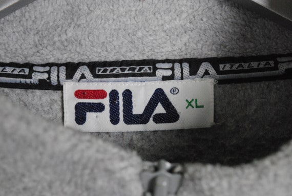 vintage FILA Fleece Sweatshirt big logo Size XL m… - image 4