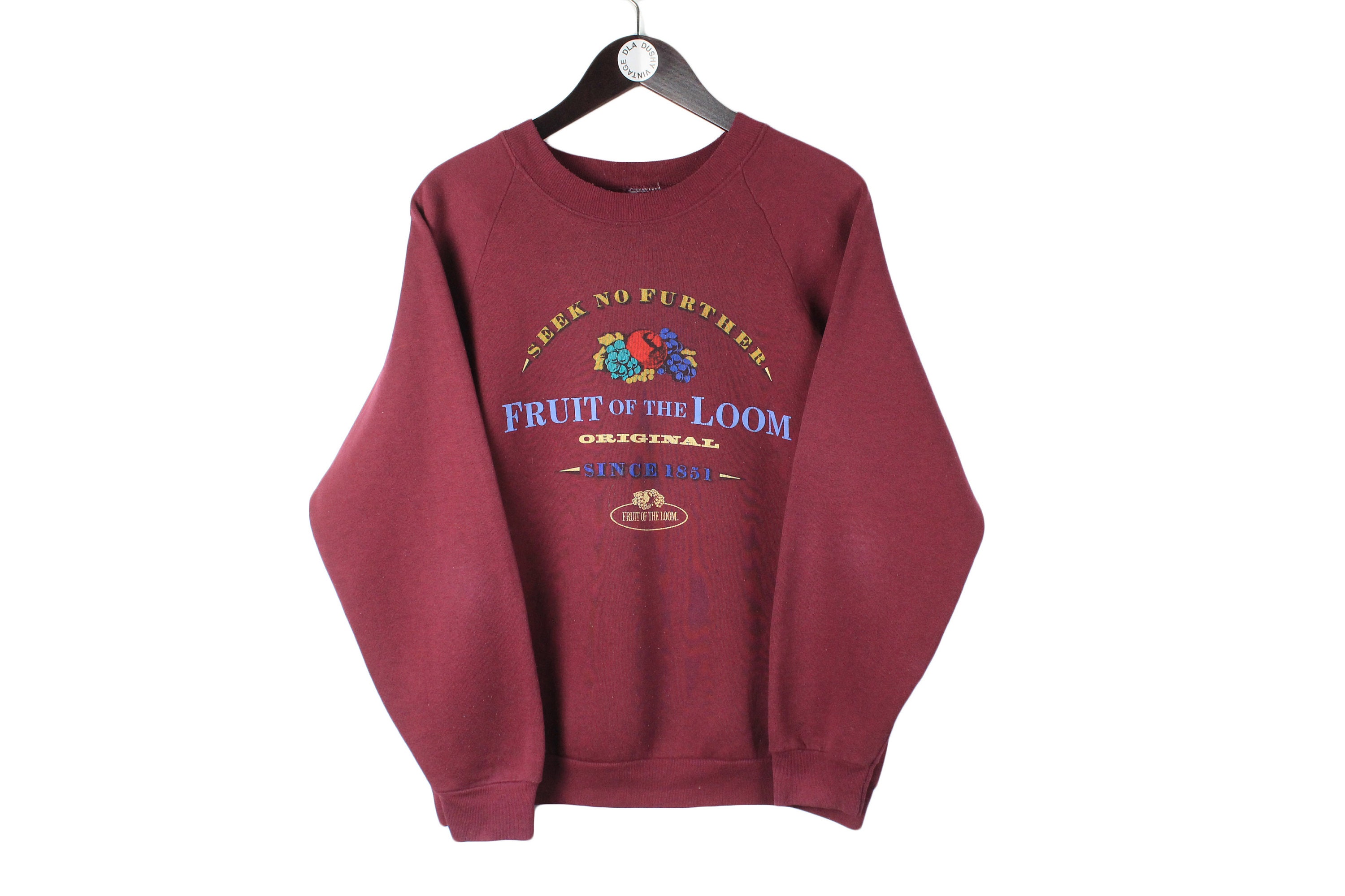 Vintage FRUIT Of The LOOM Sweatshirt rot retro Sport Pullover Größe S  Herrenmode Baumwolle Crewneck 90er Jahre Stil Basic Wear Pullover großes  Logo - Etsy.de