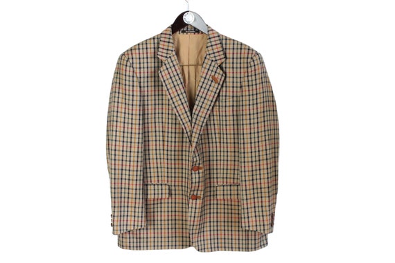 Vintage DAKS Authentic Blazer Jacket Plaid Pattern Classic - Etsy