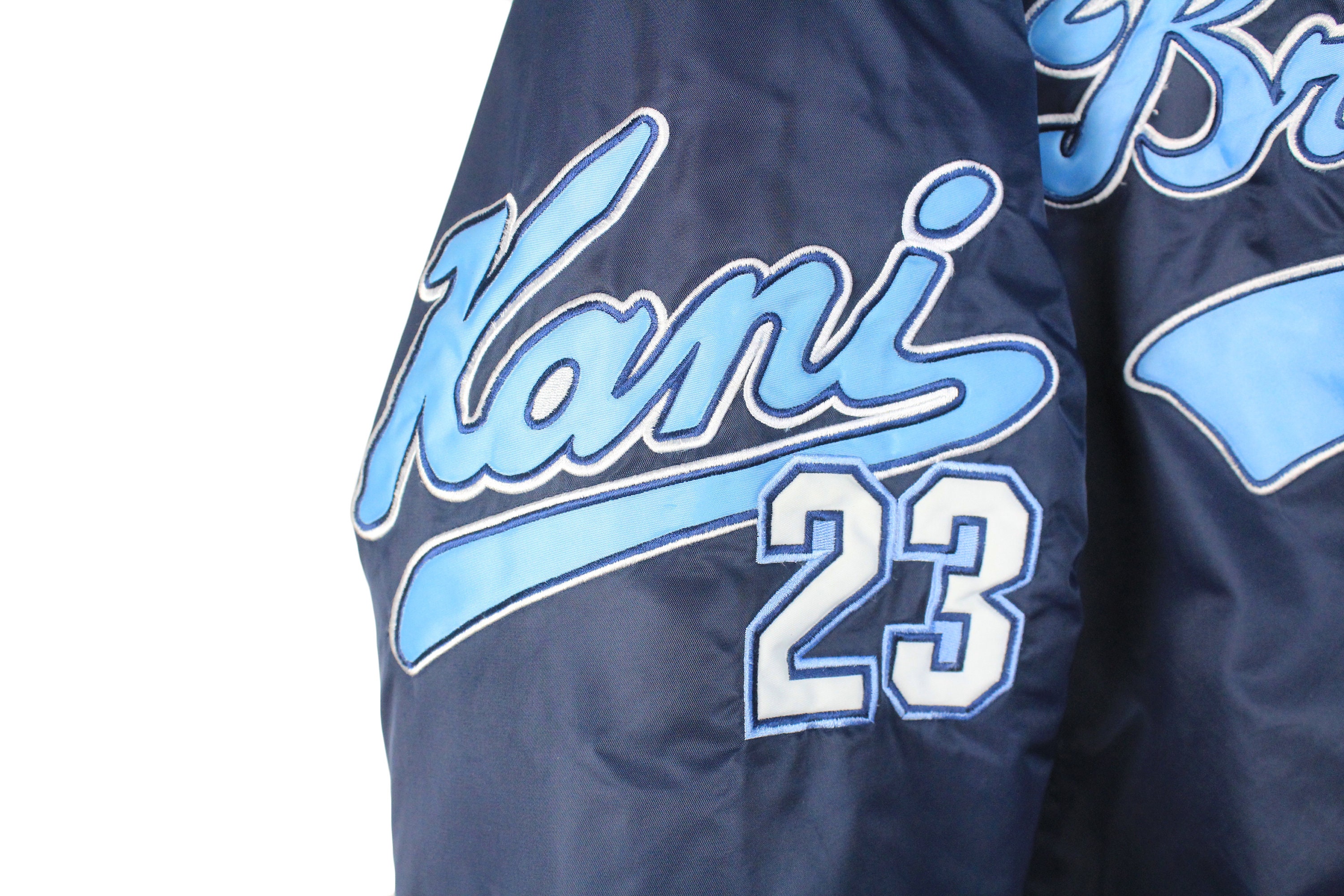 Vintage KARL KANI Brooklyn 23 Bomber Jacket Size XL Men's Vintage KARL KANI Brooklyn 23 Bomber Jacket Size XL Men's