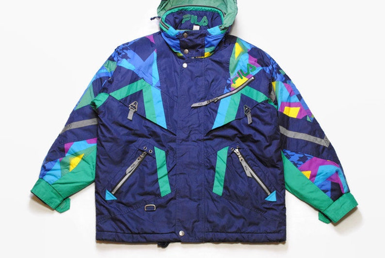vintage FILA SKI Team Italia Jacket Thermore Energy Saving Entrant Coat Jumpsuit size S authentic 90s 80s 70s retro hoodie acid colorway vtg vintage FILA SKI Team Italia Jacket Thermore Energy Saving Entrant Coat Jumpsuit size S authentic 90s 80s 70s retro hoodie acid colorway vtg