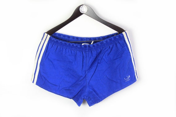 ADIDAS Cotton Shorts XL Blue Authentic - Etsy Israel