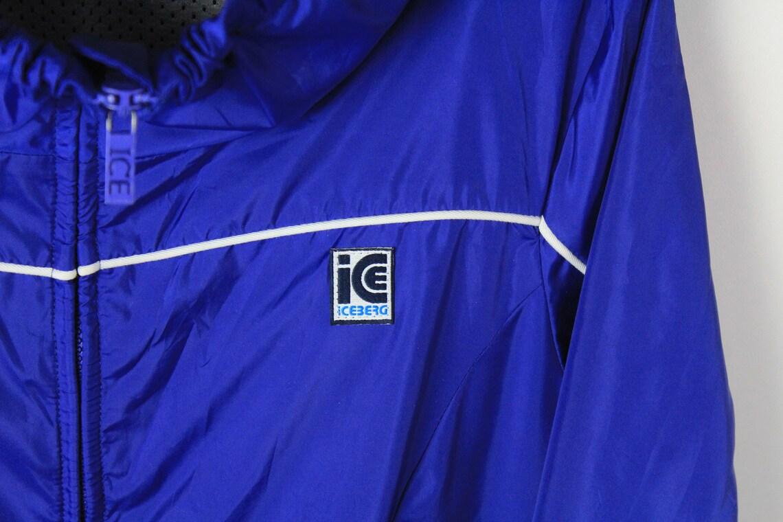 Vintage ICE ICEBERG Jacket Authentic Size S Italy Style Retro Etsy