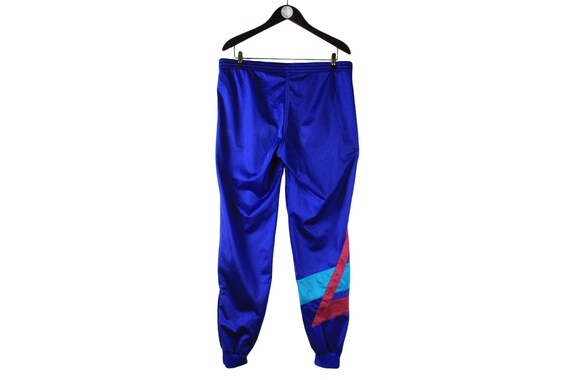 ヴィンテージ ADIDAS メンズ トラックパンツ ブルー スモールロゴ